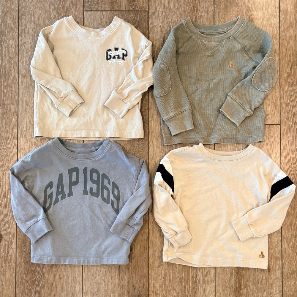 Lot of 4 Baby Gap long sleeve shirts size 18-24 months